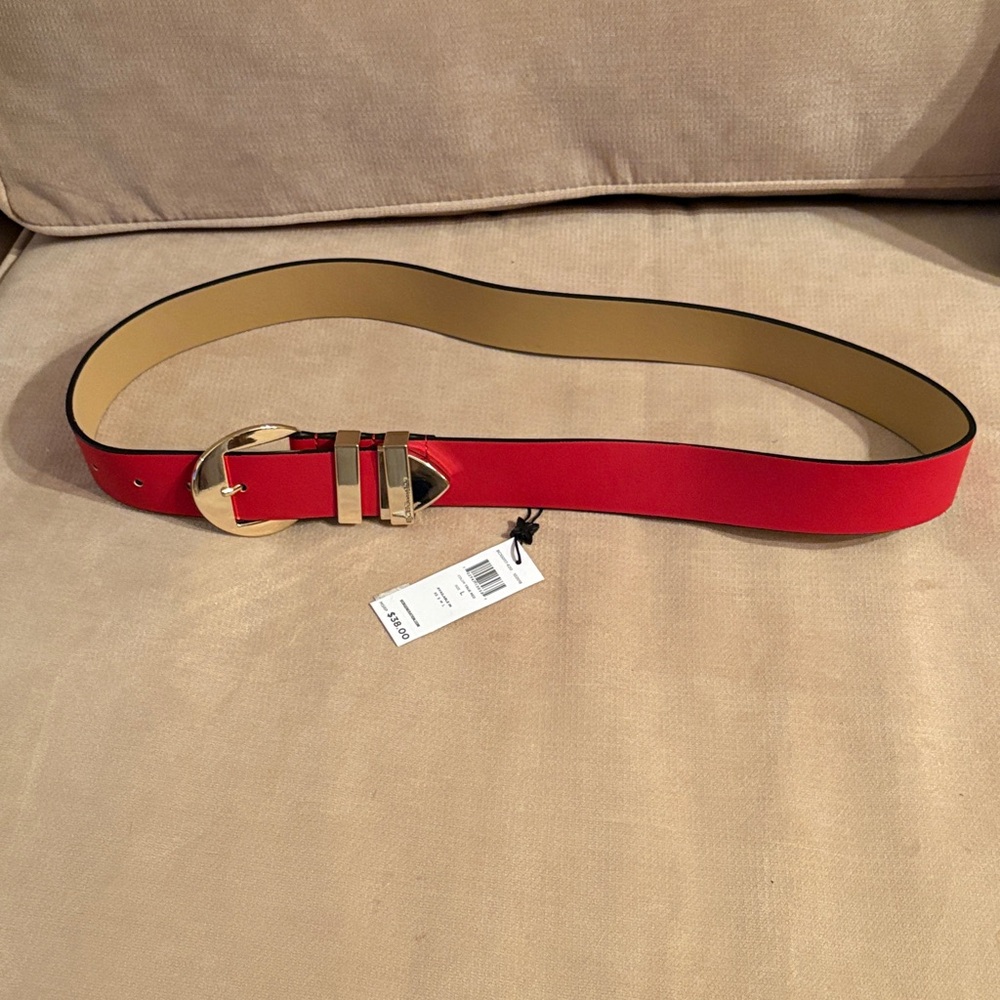 BCBGeneration Red and Gold Women's Belt